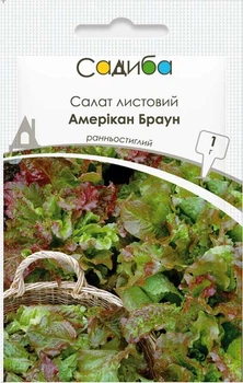 Салат листовой Американ Браун, 1 г, Садиба