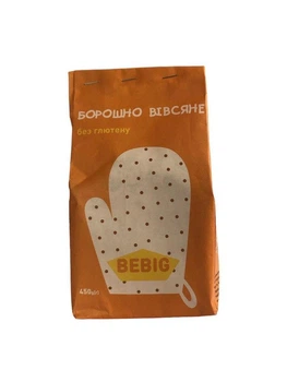 Мука овсяная без глютена BeBig 450 г