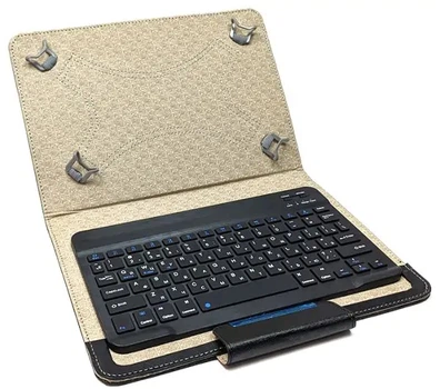 Чехол для планшета универсальный с Bluetooth клавиатурой беспроводной 9.7-11" Black (19002)