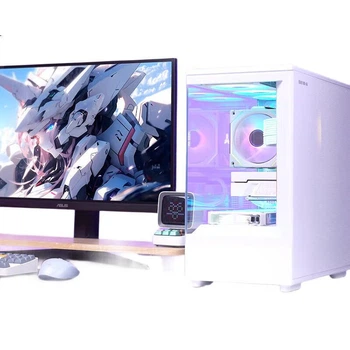 Корпус компьютерный Aigo Starry Sky White M-ATX с обзором 270 градусов, белый
