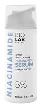 Екстра зволожуюча сироватка-бустер з ніаціамідом 5% Extra Noisturizing Serum Niacinamide 5% & Gaba Boost BIOLAB Estetic, 100 мл