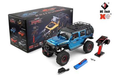 Машинка на радіокеруванні WLtoys 104010 Jeep Rubicon 1:10 4WD RTR синій