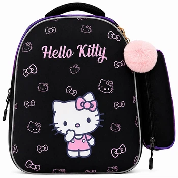 Рюкзак школьный полукаркасный 36*23*17см + пенал Hello Kitty