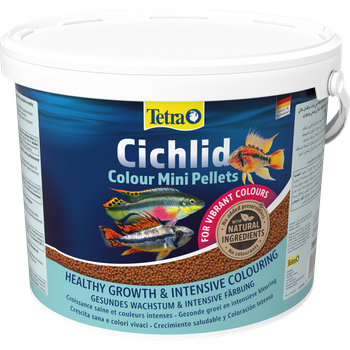 Корм Tetra Cichlid Colour Mini для небольших целид для яркости окраски гранулы 10 л