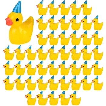 Утята пластиковые в стиле Happy Birthday (Тип3) 16x18mm комплект 50шт, Yellow