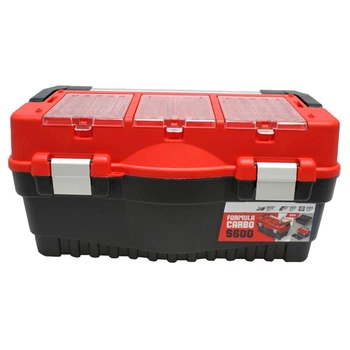 Ящик для інструментів Haisser Formula S600 Carbo Alu Red, 11 відсіків