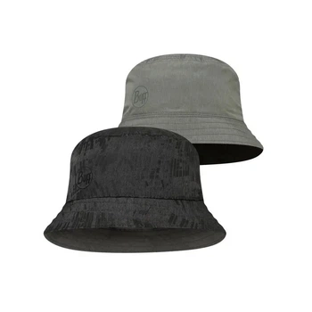 Панама Buff Travel Bucket Hat, Gline Black-Grey - M/L