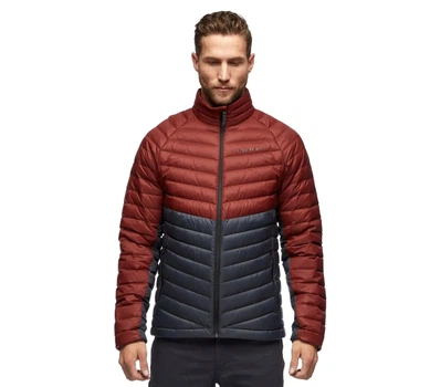 Трекінговий чоловічий легкий пуховик Black Diamond Access Down Jacket, S - Dark Crimson/Carbon
