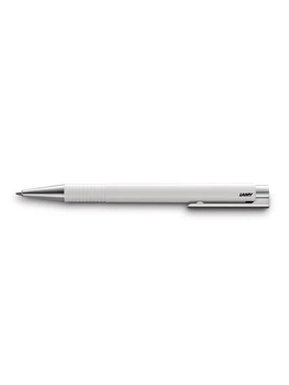 Шариковая ручка Lamy Logo M+ белая, стержень M16 1,0 мм синий (4030229) 4014519654186
