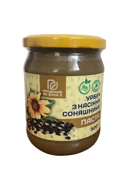 Паста урбеч из семян подсолнечника Продукция как она есть 500 г