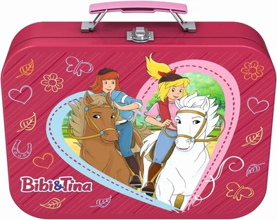 Набір пазлів Schmidt Bibi & Tina Puzzle-Box у металевій валізці, 4 пазли (2×100 + 2×150 елементів), 6+