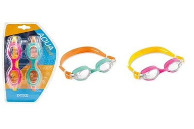 Детские очки для плавания Intex Aqua Flow Kids 55693 от 3 до 8 лет 2 цвета