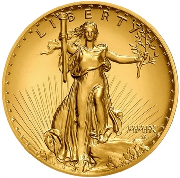 Колекційна золота монета "Double Eagle Ultra High Relief - Американський орел" 31,1 г 2009 рік