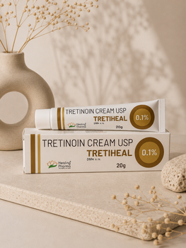 Третиноин крем Tretiheal Tretinoin Cream USP 0.1% 20 г — Ретиноидный крем для ухода за кожей лица
