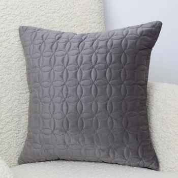 Декоративная наволочка ТЕП VELOUR Мозаика Велюр 45х45 см Серый (578304545)