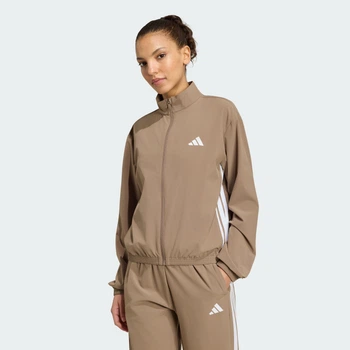 Куртка Train Essentials 3-Stripes Woven Warm-Up Jack adidas KV7095 (L) бежевий (4069993492052)