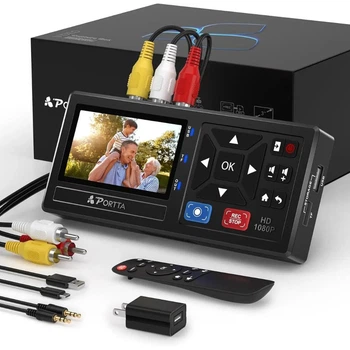 Видеоконвертер B&G Portta CHR101 для оцифровки VHS Hi8 MiniDV MP4 USB SD 1080P