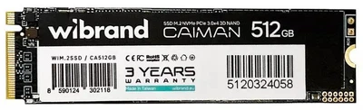 Накопичувач SSD M.2 2280 512GB Caiman Wibrand (WIM.2SSD/CA512GB)