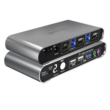 КВМ-переключатель на 2 порта HDMI с поддержкой 4K и USB 3.0