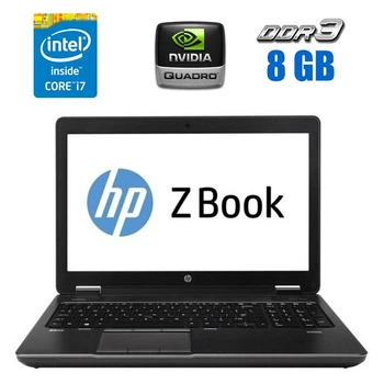 Мобильная рабочая станция HP ZBook 15 G2 / 15.6" (1920x1080) IPS / Intel Core i7-4910MQ (4 (8) ядра по 2.9 - 3.9 GHz) / 16 GB DDR3 / 240 GB SSD / nVidia Quadro K2100M, 2 GB GDDR5, 128-bit / WebCam / DVD-ROM / Windows 10 Pro б/у