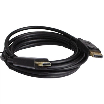 Кабель мультимедійний DisplayPort M to HDMI M 3.0m 4K60Hz black Patron