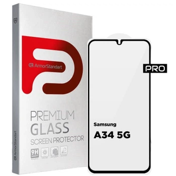 Стекло защитное Armorstandart Pro Samsung A34 5G (A346) Black