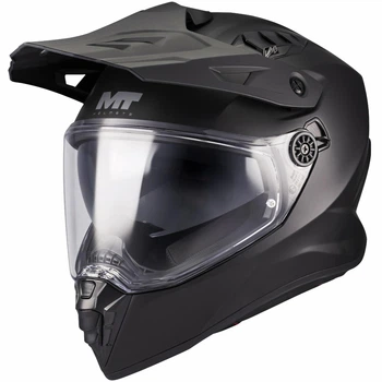 Туринговий ендуро мотошолом MT Helmets Track SV Pure A1 Matt Black S