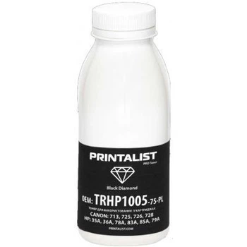 Тонер HP LJ P1005/1006/1505, 75г Black Printalist