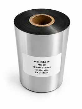 Риббон WAX MX08 105×300 м черный (втулка 1")
