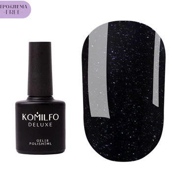 Топ для гель-лаку без ЛШ Komilfo No Wipe Glitter Top HEMA/TPO free 8 мл