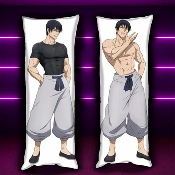 Дакимакура 150 х 50 см Тоджі Фушігуро Магічна Битва Toji Fushiguro, Jujutsu Kaisen Подушка + наволочка двостороння