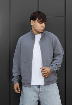 Мужское спортивное худи стафсире оверсайз спортивная кофта Staff ry gray oversize XXL (401021)
