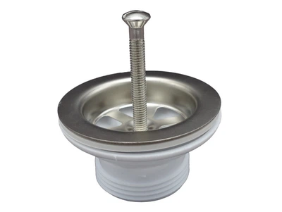 Выпуск для умывальника MILLZ 1 1/4" пластик, сетка нержавеющая сталь, белый (ТР-00026786)