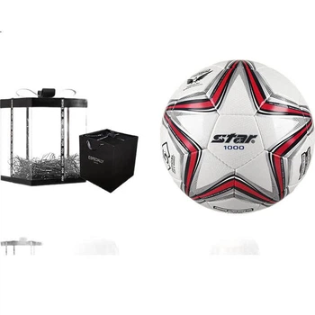 Футбольный мяч Star Soccer Ball, размер 5, SB375, микрофибра, 1000 микрон, ручная прошивка, высококачественный, ограниченная серия, подарочная коробка, подарок для мужчин и женщин на день рождения или Новый год.