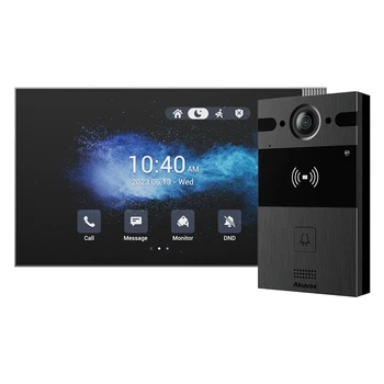 Комплект IP-відеодомофона Akuvox: домофон з WiFi 8" S563W + відеопанель 4Mp R25A (R25A + S563W) (00-00002808)