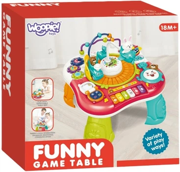 Interaktywny stolik edukacyjny Woopie BABY 2w1 z dźwiękiem (5906280659561)