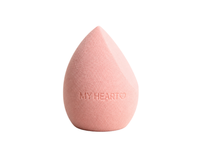 Спонж для макіяжу MY HEART рожевий зі скосом