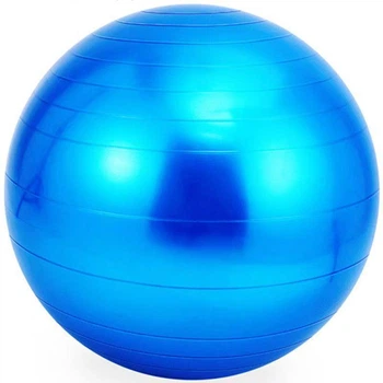 Мяч для пилатеса, фитнеса и йоги 65 см Feel Fit фитбол Синий