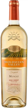 Вино Moldavian Valley Мускат напівсолодке біле 13,5% 0,75 л (Молдова)