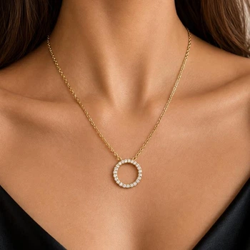 Цепочка Анна Ясеницька "Sun", золотистая с подвеской, 50+5 см