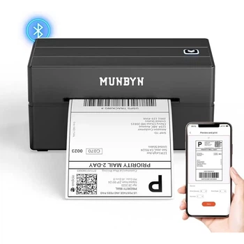 Термопринтер етикеток MUNBYN RealWriter 130B Bluetooth USB 203 DPI 150 мм/с