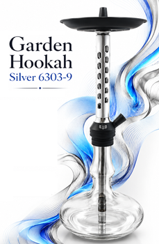 Кальян Garden Hookah Silver 6303-9 60см алюминий клик система полный комплект