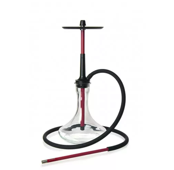 Кальян Tiaga Hookah IRIS Bordo из нержавеющей стали на уплотнителе 60 Полный Комплект бордовый