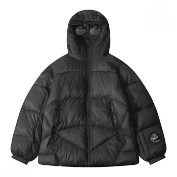 Зимняя пуховая куртка C.P. Company X Palace чёрного цвета (XL).