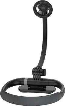 Uchwyt XO C156 Magnetic Sillicone Neck Holder Black (6920680861637)