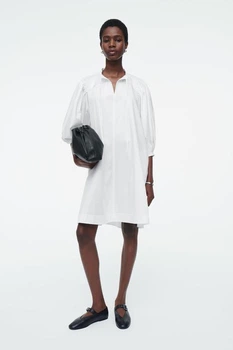 Сукня жіноча cos tie-detail pleated mini dress 1232135001 36 Білий
