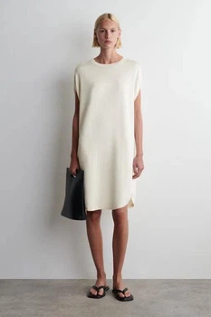 Сукня жіноча COS circle-cut knitted dress 1285099001 М Слонова кістка