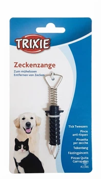 Пинцет для удаления клещей черный 8 см Trixie