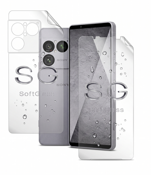 Пленка для Sony Xperia 1 VIII (1-8) комплект: для передней и задней панели износоустойчивая полиуретановая SoftGlass