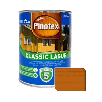 Лазурь для древесины Pinotex Classic Lasur 1 л матовый Орегон
